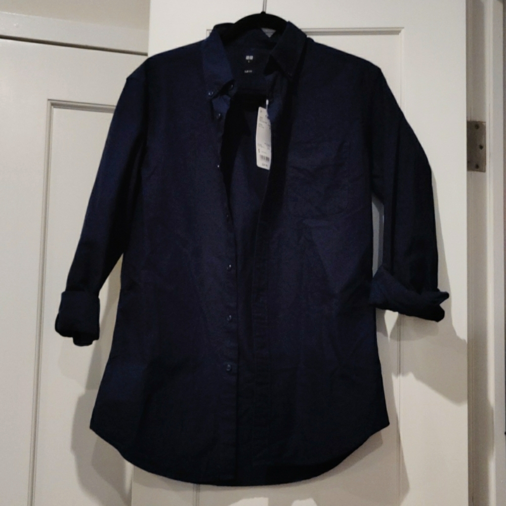 NWT Uniqlo cotton button down